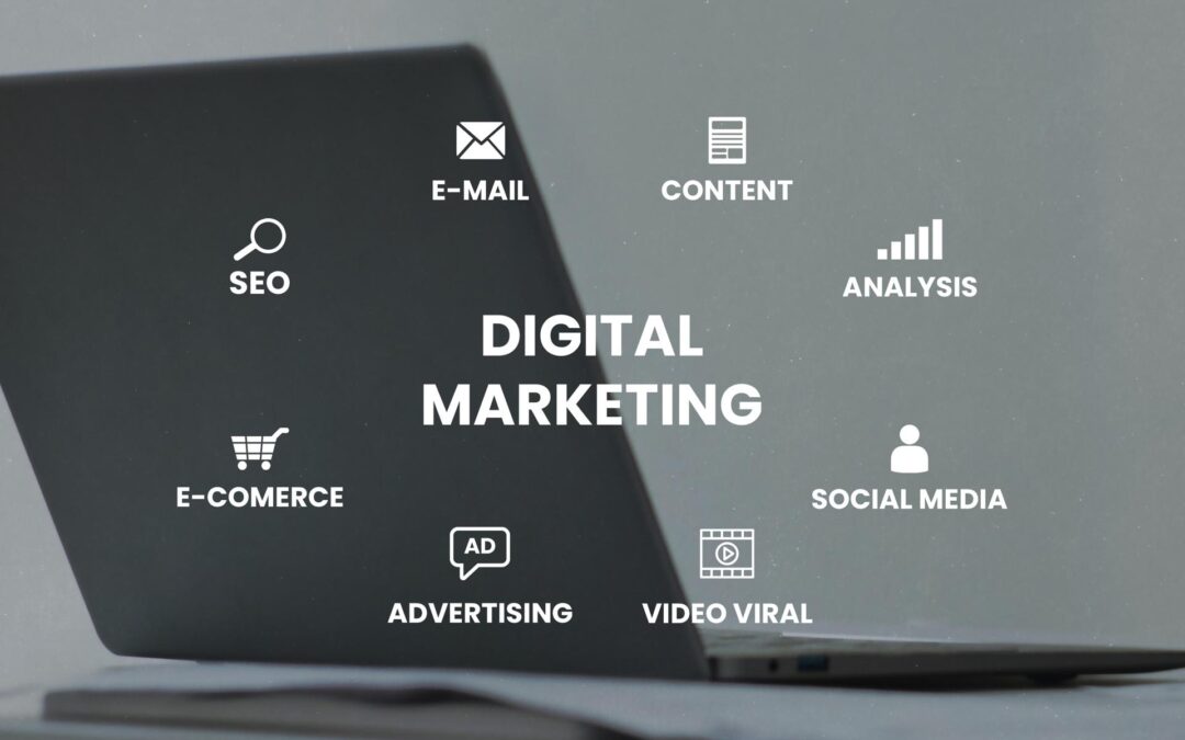 Digital Marketing, internet marketing and online marketing abstraction